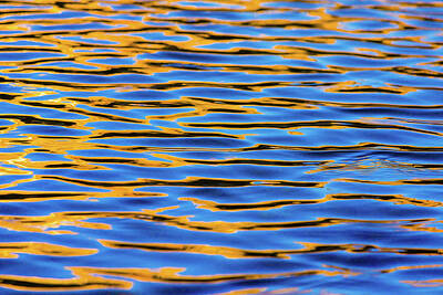Royalty-Free and Rights-Managed Images - Blue and Gold Water 9 by Brian Knott Photography