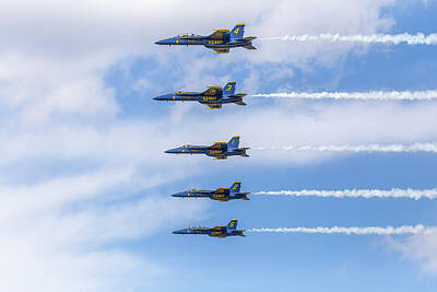 Abstract Photos - Blue Angel Five by Steve Rich