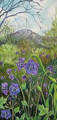Luck Of The Irish - Blue Bell Spring by Luisa Millicent