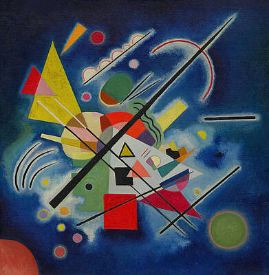 Plan Royalty-Free and Rights-Managed Images - Blue by Wassily Kandinsky by Mango Art