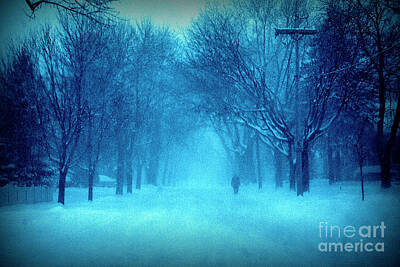 Frank J Casella Royalty-Free and Rights-Managed Images - Blue Chicago Blizzard  by Frank J Casella
