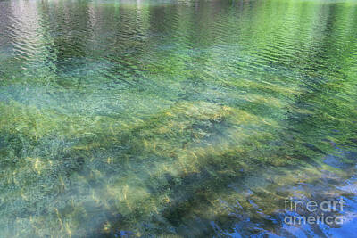 Abstract Photos - Blue-green summer dream by the lake 3 by Adriana Mueller