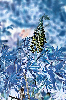 Fashion Paintings - Blue nature by Esko Lindell