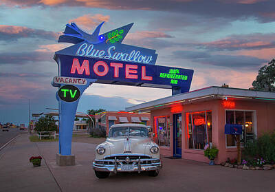 College Town - Blue Swallow Motel, Tucumcari New Mexico 2018 by Michael Chiabaudo