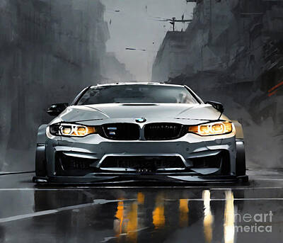 Halloween Elwell Royalty Free Images - Bmw 4 2022 Ac Schnitzer New Gray Bmw 4 Royalty-Free Image by Cortez Schinner