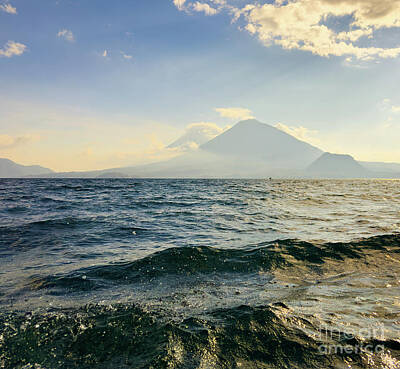 Transportation Photos - Boat Ride On Lake Atitlan Guatemala by THP Creative