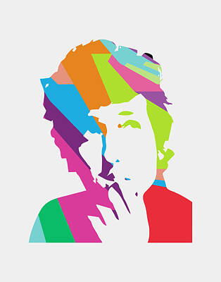 Celebrities Royalty-Free and Rights-Managed Images - Bob Dylan 2 POP ART by Ahmad Nusyirwan