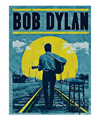 Jazz Digital Art - Bob Dylan Poster by Paul Leeper