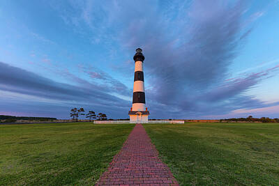 Childrens Room Animal Art - Bodie Island Light in the Evening by Claudia Domenig
