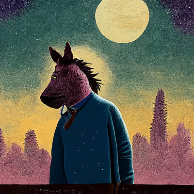 Target Threshold Photography Royalty Free Images - BoJack  Horseman  in  the  style  of  Maurice  sendak  a6b85662  2ce7  46af  bf7b  b7e6b611da6b Royalty-Free Image by MotionAge Designs
