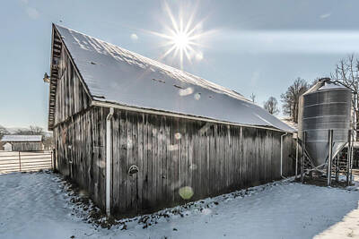 Impressionism Photos - Bokeh Barn by Jim Love