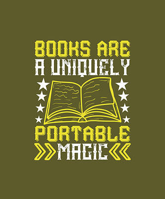 Fantasy Digital Art - Books are a uniquely portable magic 01 by Celestial Images