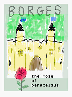 Mountain Drawings - Borges story Rose of Paracelsus  by Paul Sutcliffe
