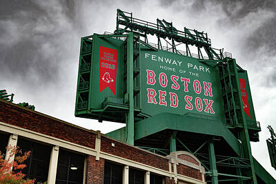 Baseball Royalty Free Images - Boston Fenway Park Baseball Stadium Royalty-Free Image by Gregory Ballos
