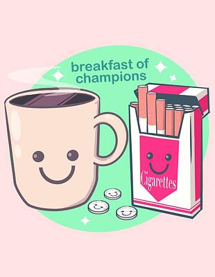 Royalty-Free and Rights-Managed Images - Breakfast of Champions by Ludwig Van Bacon