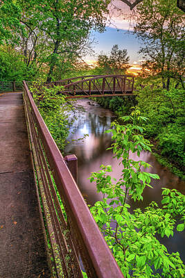 Prescription Medicine - Bridge Over Clear Creek Along The Arkansas Razorback Regional Greenway by Gregory Ballos