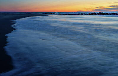 Lori A Cash Royalty-Free and Rights-Managed Images - Buckroe Beach at Dawn by Lori A Cash