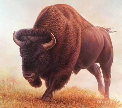 Recently Sold - Music Paintings - Buffalo, B, R off 2 by Hans Droog