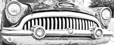 Transportation Mixed Media - Buick Eight Special by Gina Welch