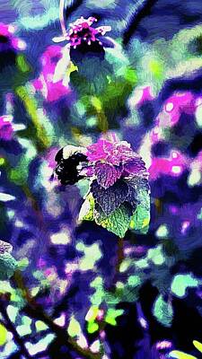 Impressionism Digital Art - Bumble Bee by S Jackson