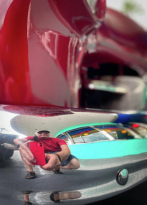 Urban Abstracts - Bumper Selfie by Bill Chizek