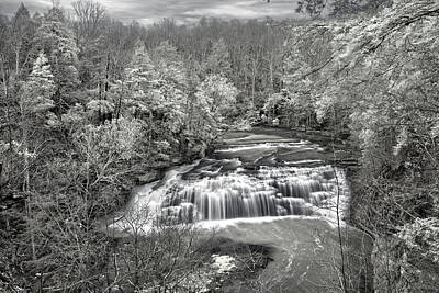 Comedian Drawings - Burgess falls state park at Cookeville TN by Peter Herman