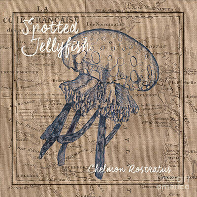Royalty-Free and Rights-Managed Images - Burlap Jellyfish by Debbie DeWitt