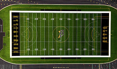 Fashion Paintings Rights Managed Images - Burnsville High school Football Field  Royalty-Free Image by Justin Campbell