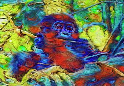 Science Tees - Bwindi Baby Gorilla  by Gary Proctor