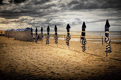 Keg Patents - Cabourg Beach Umbrellas by Norma Brandsberg