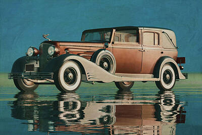 Spot Of Tea - Cadillac V16 Town Car From 1933 by Jan Keteleer