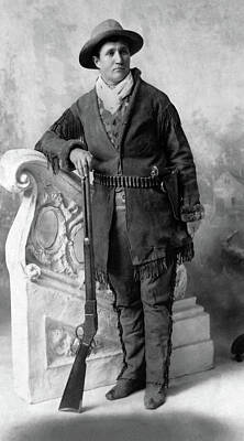 Portraits Photos - Calamity Jane Portrait - Circa 1895 by War Is Hell Store