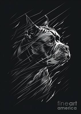 Abstract Digital Art - Canine Streak by Lauren Blessinger