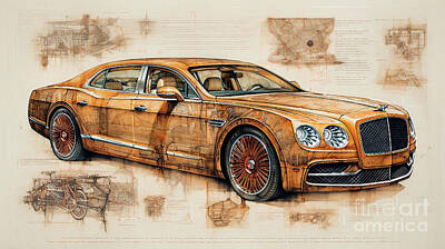 Royalty-Free and Rights-Managed Images - Car 1789 Bentley Flying Spur Speed by Clark Leffler