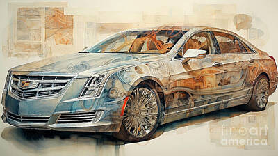 Royalty-Free and Rights-Managed Images - Car 1816 Cadillac XTS by Clark Leffler