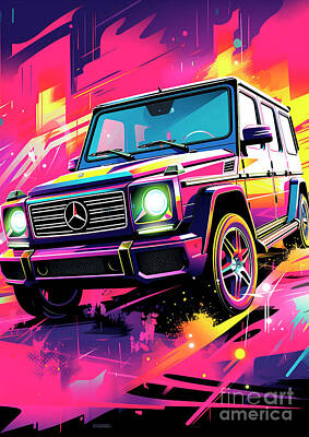 Royalty-Free and Rights-Managed Images - Car 198 Mercedes-Benz G-Class Retro Revival Rides by Clark Leffler