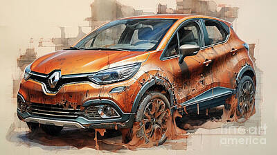 Royalty-Free and Rights-Managed Images - Car 2080 Renault Captur by Clark Leffler