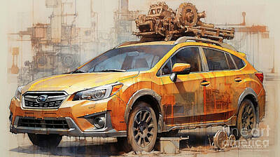 Royalty-Free and Rights-Managed Images - Car 2105 Subaru Crosstrek by Clark Leffler