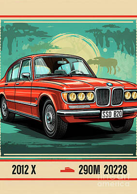 Transportation Royalty-Free and Rights-Managed Images - Car 277 BMW 7 Series  by Clark Leffler