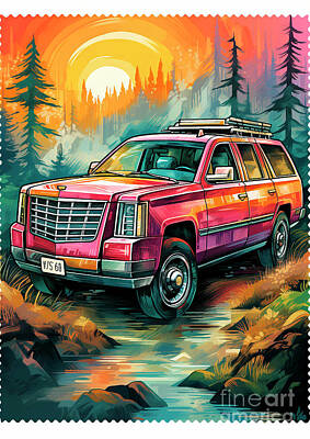 Transportation Royalty-Free and Rights-Managed Images - Car 280 Cadillac Escalade by Clark Leffler