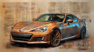Royalty-Free and Rights-Managed Images - Car 2972 Subaru BRZ by Clark Leffler