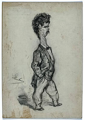 All You Need Is Love - Caricature portrait of Hendrik Otto van Thol, Elchanon Verveer, 1870 - 1899 by Celestial Images