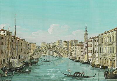 National Geographic - Carlo Grubacs Grubas Perasto 1801 1864 Venice   The Rialto Bridge by Arpina Shop
