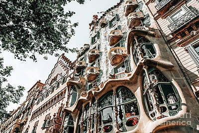 Surrealism - Casa Batllo, Barcelona Architecture, Antoni Gaudi, Spain Travel Landmark, Famous House by Radu Bercan