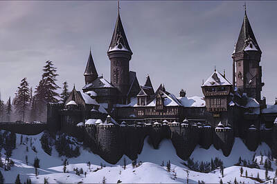 Fantasy Digital Art - Castle #022 by Flees Photos
