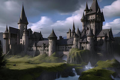 Fantasy Digital Art - Castle #076 by Flees Photos