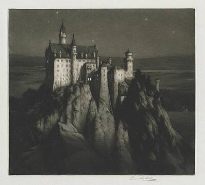 Holiday Cookies - Castle Neuschwanstein Date unknown George Percival Gaskell by MotionAge Designs