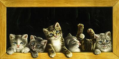 Hipster Animals - Cats 7388-2784 by Leonardo Digenio