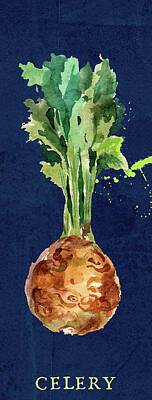 Food And Beverage Mixed Media Rights Managed Images - Celery Root Royalty-Free Image by Brandi Fitzgerald