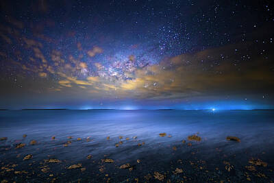 Mark Andrew Thomas Royalty Free Images - Celestial Shores Royalty-Free Image by Mark Andrew Thomas